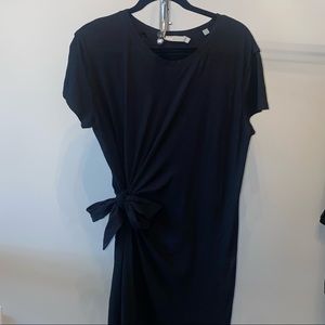 Tie waist T-shirt dress